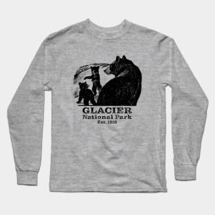 Glacier National Park Black Bears Long Sleeve T-Shirt